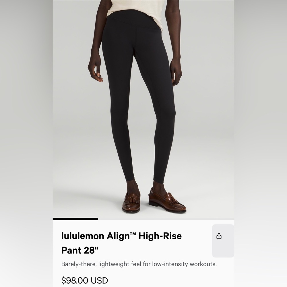 Black Lululemon align legging